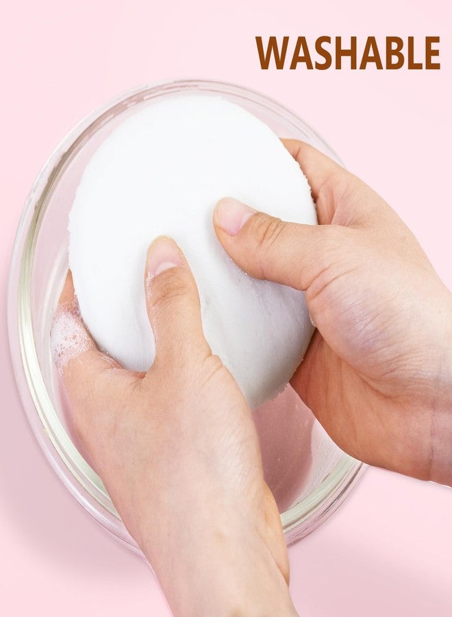 Waybas 3 Pack Extra Large Body Powder Puff and Container, Soft Cotton Powder Puffs 4.13 Inch Dusting Powder Container with Puff Washable Round Powder Puffs for Woman Baby Body Face Loose Dusting Powde - Image 4