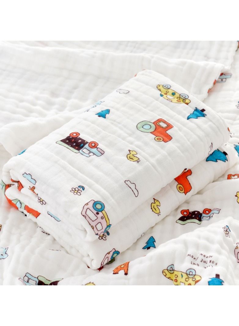 Pure Cotton Cartoon Printed Bath Towels