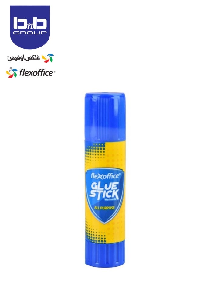 FLEXOFFICE Glue Stick- 8g - Quick Dry/Non Toxic/Washable/Clean - Stationery set - Image 1