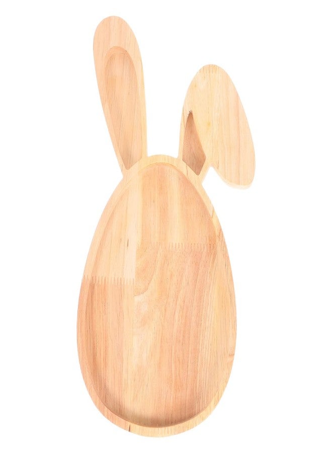 DEARMAMY Easter Wooden Serving Tray Easter Charcuterie Board Bunny Egg Plates Dishes Cheese Display Food Dish for Butcher Block Vegetables Fruit Salad - Image 1