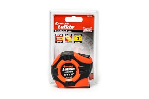 Lufkin متر قياس كريسينت لوفكين 3/4" × 16' كويكريد® بعودة الطاقة مغلف بالأصفر - PQR1316N - Image 5