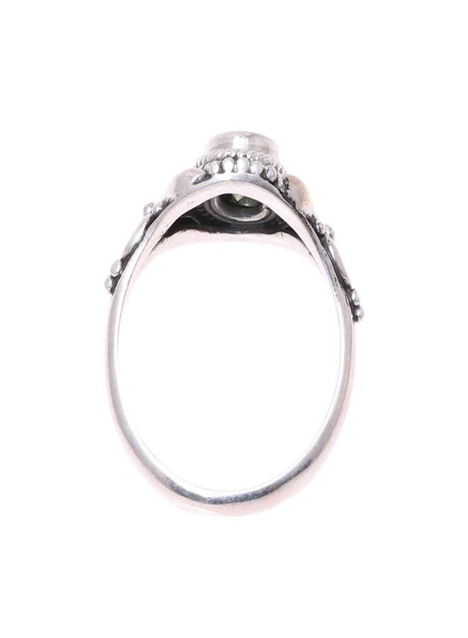 نوفيكا خاتم كوكتيل نوفيكا المصنوع يدويًا من الفضة الإسترلينية، مرصع بحجر الزبرجد الأحمر، حجر كريم من حجر مارسالا، حجر بخت تقليدي من الهند [أبعاد الخاتم: 0.5 بوصة طول × 0.4 بوصة عرض × 0.2 بوصة ارتفاع، عرض السوار: 3 مم] - Image 5