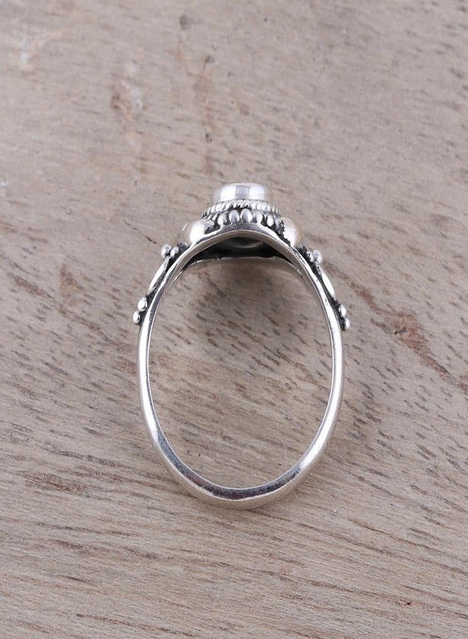 نوفيكا خاتم كوكتيل نوفيكا المصنوع يدويًا من الفضة الإسترلينية، مرصع بحجر الزبرجد الأحمر، حجر كريم من حجر مارسالا، حجر بخت تقليدي من الهند [أبعاد الخاتم: 0.5 بوصة طول × 0.4 بوصة عرض × 0.2 بوصة ارتفاع، عرض السوار: 3 مم] - Image 3