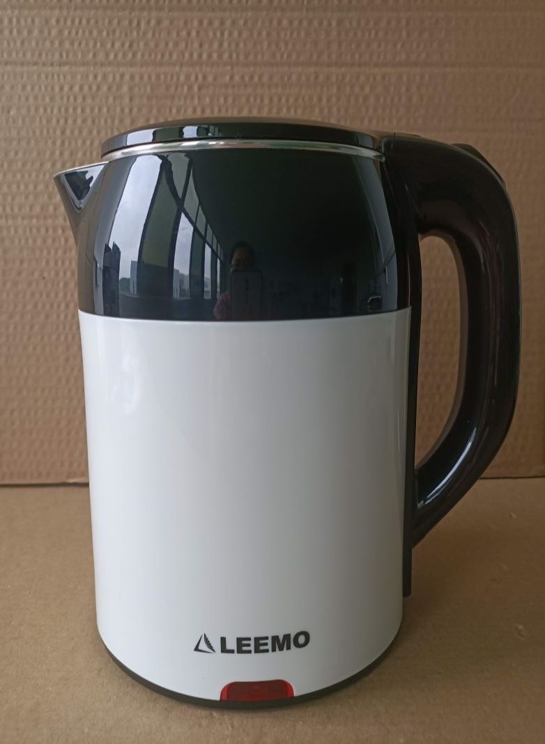 LEEMO غلاية كهربائية مزدوجة الجدار من الفولاذ المقاوم للصدأ من LEEMO LK-SS002DW سعة 1.7 لتر وقوة 1800 وات - Image 5