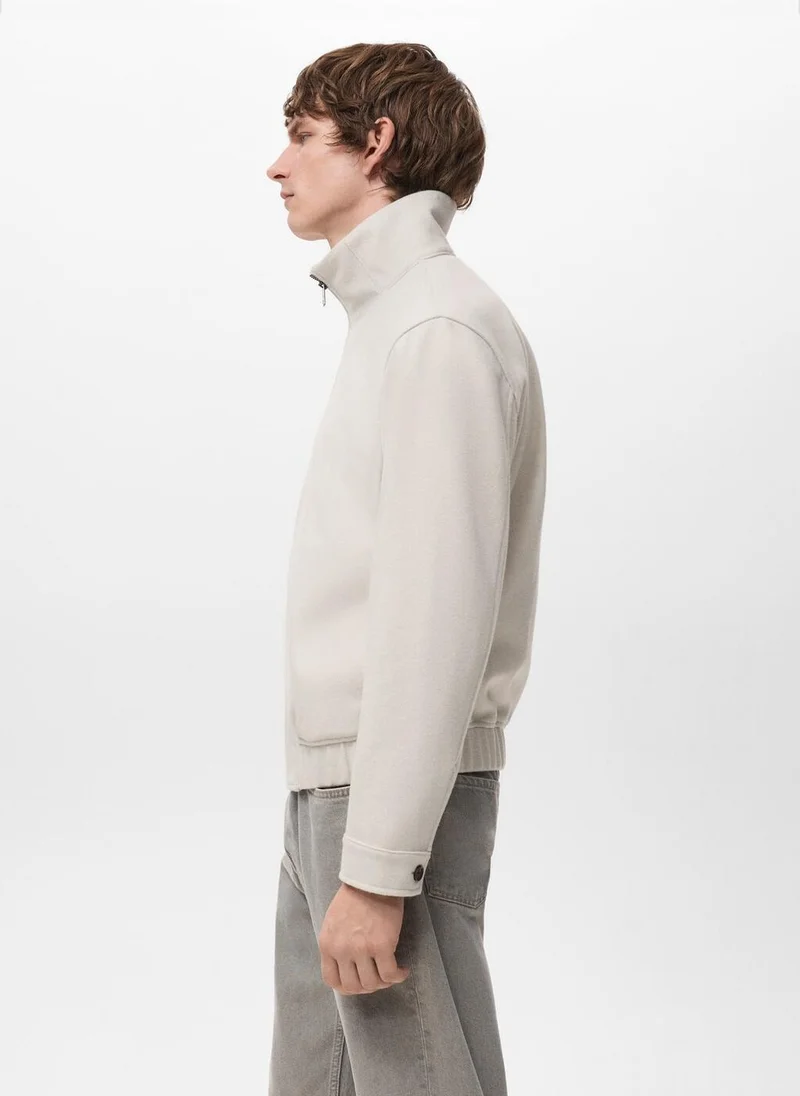 Mango Man Regular-fit jacket with zip
