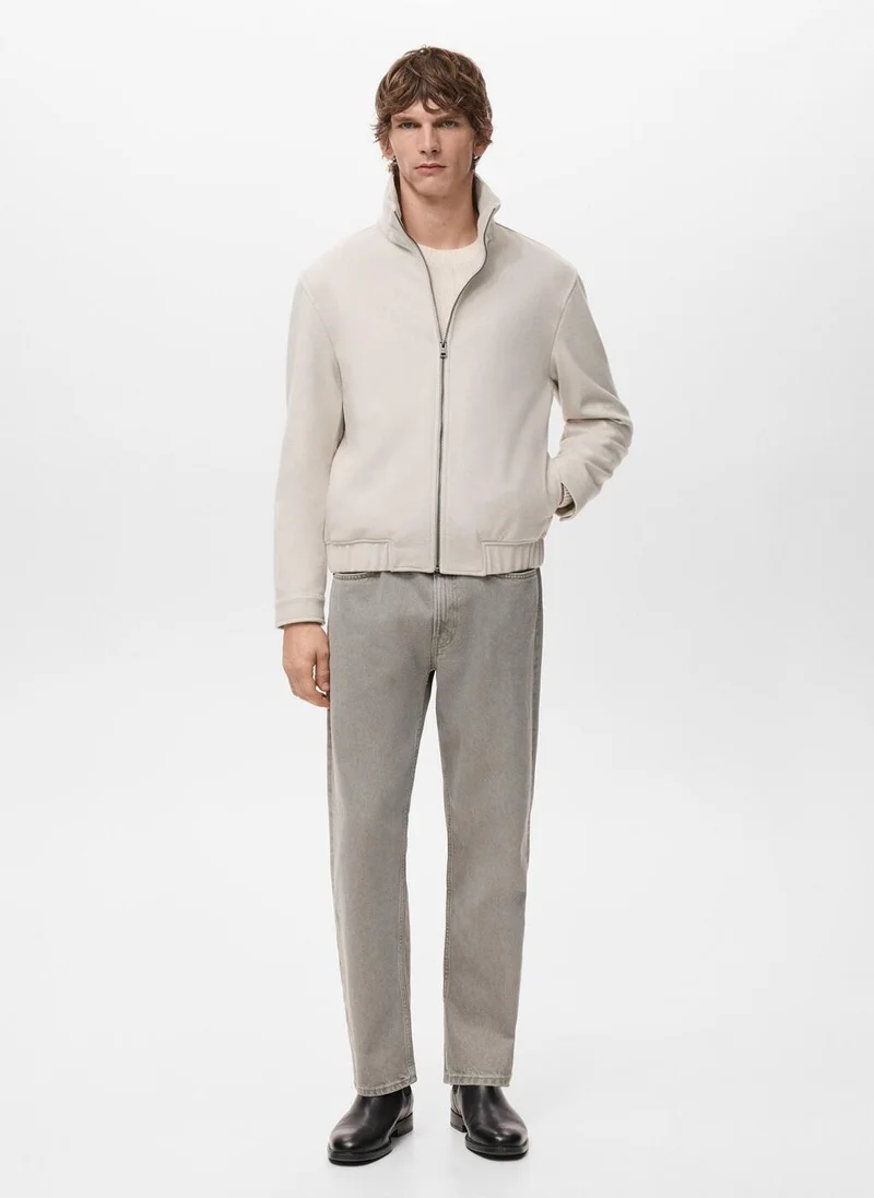 Mango Man Regular-fit jacket with zip