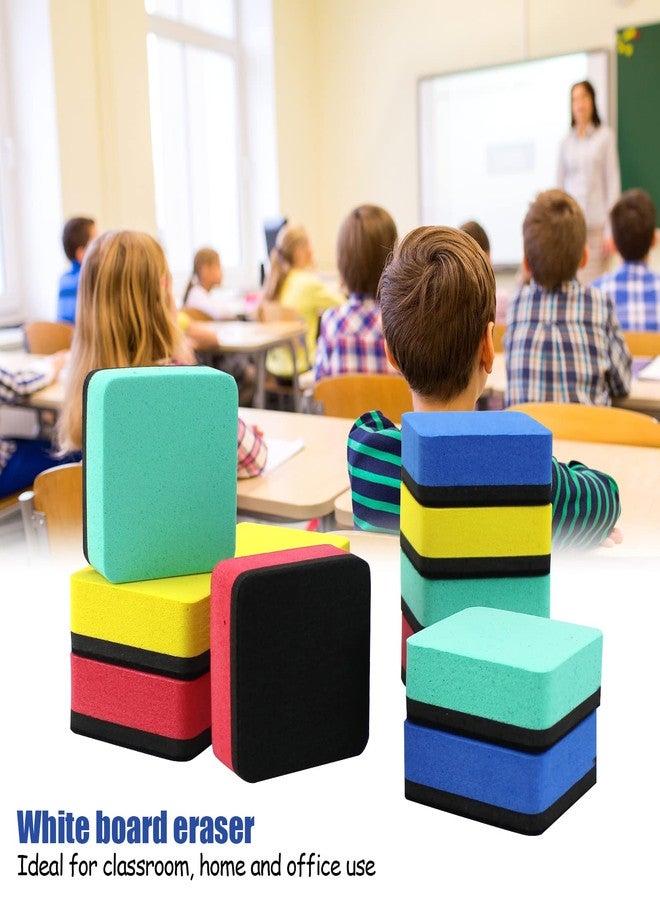 Xloey Dry Erase Eraser,24 Pack Magnetic Whiteboard Erasers,Small Dry Erase Board Erasers for Classroom, Home, and Office (24pcs-Square) - Image 2