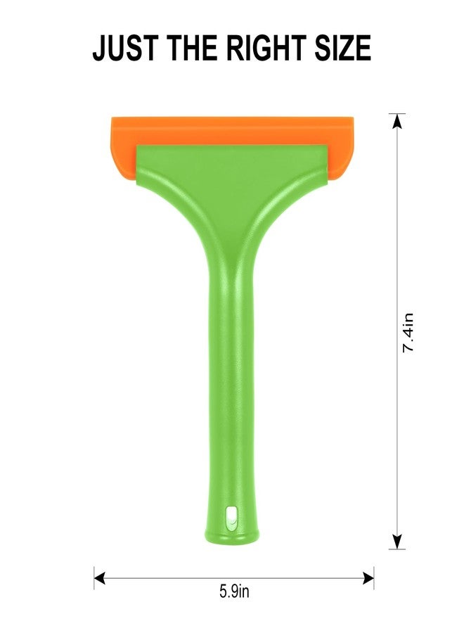 سيتسيل ممسحة زجاج صغيرة من سيت سيل لتنظيف أبواب الدش الزجاجية، ممسحة سيليكون صغيرة لتنظيف زجاج السيارة الأمامي، لون أخضر - Image 2