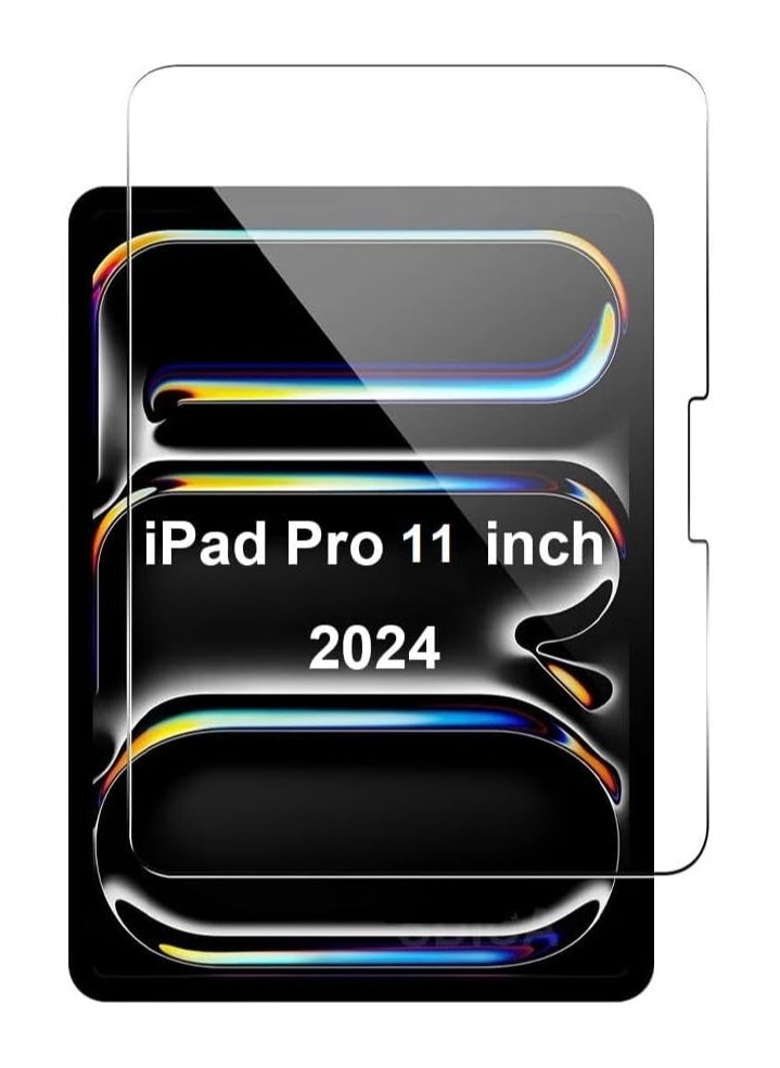 YoYoTech Screen Protector Compatible with Ipad Pro 11-Inch (M4) 2024 [A2837 A3006 A2836],9H Hardness Tempered Glass Film,Ultra Resistant Anti-Fingerprints Clear  - Image 1