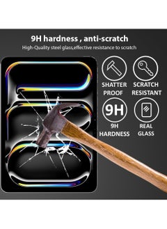 YoYoTech Screen Protector Compatible with Ipad Pro 11-Inch (M4) 2024 [A2837 A3006 A2836],9H Hardness Tempered Glass Film,Ultra Resistant Anti-Fingerprints Clear  - Image 2