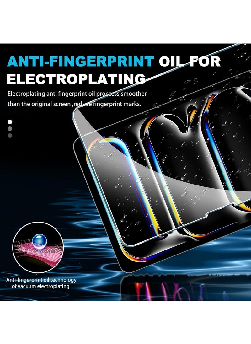 YoYoTech Screen Protector Compatible with Ipad Pro 11-Inch (M4) 2024 [A2837 A3006 A2836],9H Hardness Tempered Glass Film,Ultra Resistant Anti-Fingerprints Clear  - Image 4