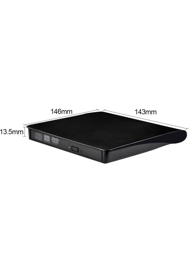 Hengzhe Direct ECD819 Ultra-thin USB3.0 SATA Optical Drive Kit External Notebook Optical Drive Box-Color:USB3.0 White  - Image 2