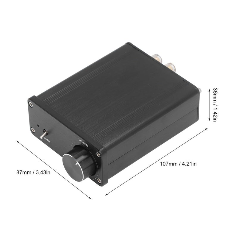 Digital Power Amplifier Aluminum Alloy With Red Gray Ring Channel HIFI Function Durable DC 18V 24V - Image 3