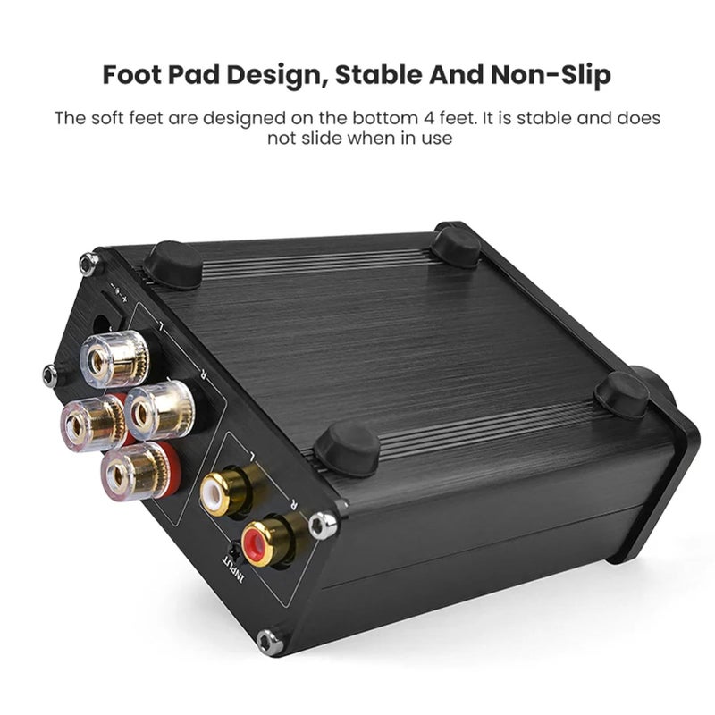 Digital Power Amplifier Aluminum Alloy With Red Gray Ring Channel HIFI Function Durable DC 18V 24V - Image 5