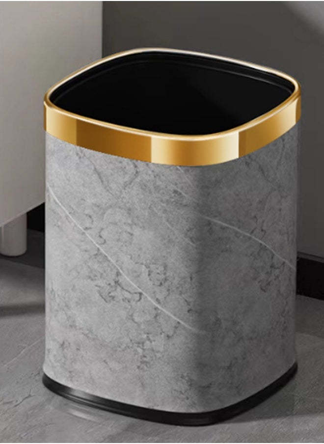JCB CHIC Garbage Bin, Bathroom Wastebasket, Plastic Large capacity Trash Can, Living Room Kitchen Bathroom Round Waste Bin 12L  - Image 1