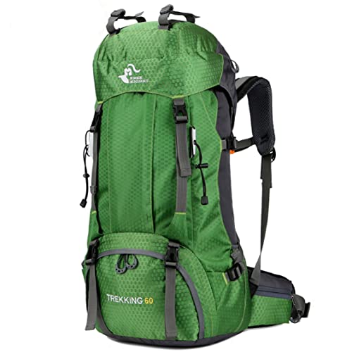 Bseash 60L Waterproof Hiking Camping Backpack with Rain Cover, Large Outdoor Sport Travel Daypack Rucksack for Climbing - Image 1