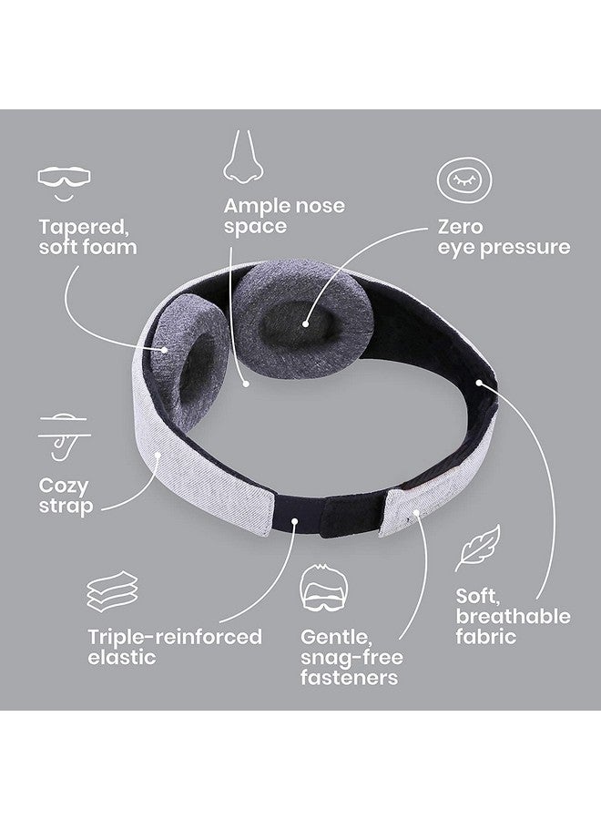 STORE 2508 Store2508 Sleep Mask 100% Blackout Eye Mask Zero Eye Pressure Adjustable Eye Cups Guaranteed Deepest Possible Rest Perfect Sleeping Mask For Light Sleepers Travelers Midday Nappers  - Image 5