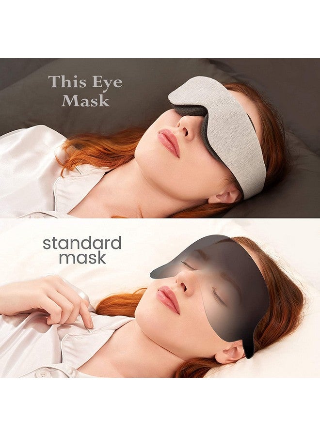 STORE 2508 Store2508 Sleep Mask 100% Blackout Eye Mask Zero Eye Pressure Adjustable Eye Cups Guaranteed Deepest Possible Rest Perfect Sleeping Mask For Light Sleepers Travelers Midday Nappers  - Image 3