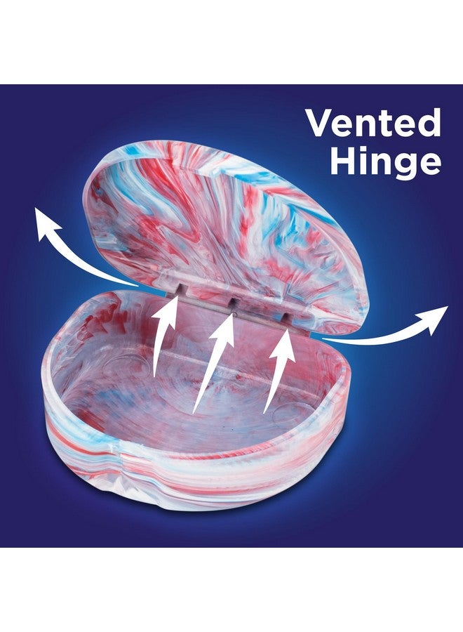 Practicon Designer Marble Retainer Cases, Clear Aligner Case, Dental Orthodontic Retainer Boxes, Mouth Guard Holder, 6 Pack - Image 4