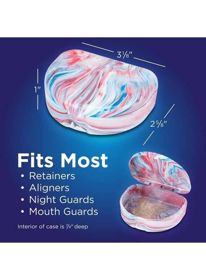 Practicon Designer Marble Retainer Cases, Clear Aligner Case, Dental Orthodontic Retainer Boxes, Mouth Guard Holder, 6 Pack - Image 5