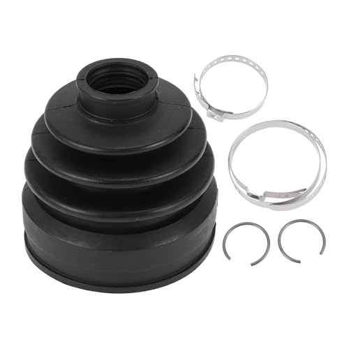 HEROFFIX 1 Set CV Joint Boot Kit for Nissan Pathfinder 13-20 for Nissan Murano 15-24 Inner Constant Velocity Joint Boot W/Clamps No.C97413JA0A Black Rubber - Image 1