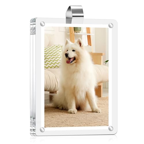 Drytuns Car Visor Photo Clip Car Picture Holder Acrylic Magnetic Picture Frame Magnetic Photo Frames for Refrigerator for Car Refrigerator Home School Office - Image 1