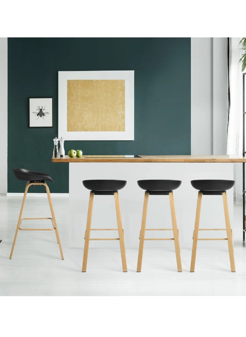 Living - Set Of 5 Pieces Bar Stools Modern Counter Height Barstools - Image 1