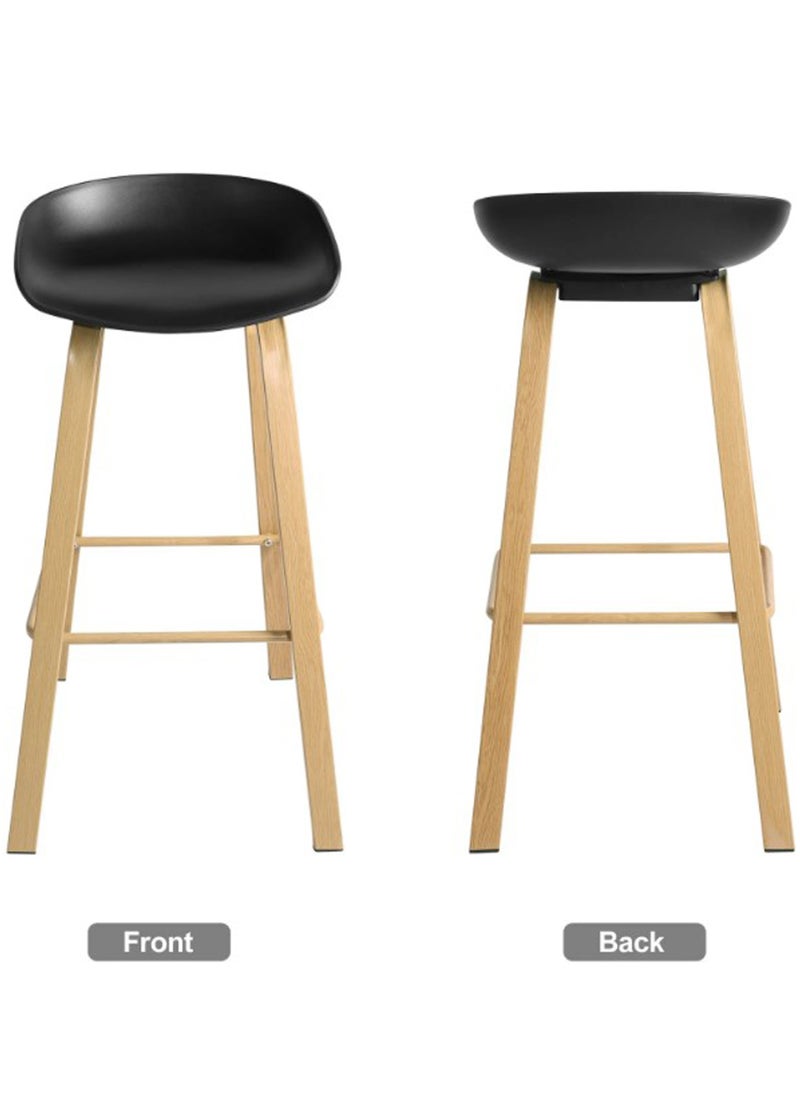 Living - Set Of 5 Pieces Bar Stools Modern Counter Height Barstools - Image 1