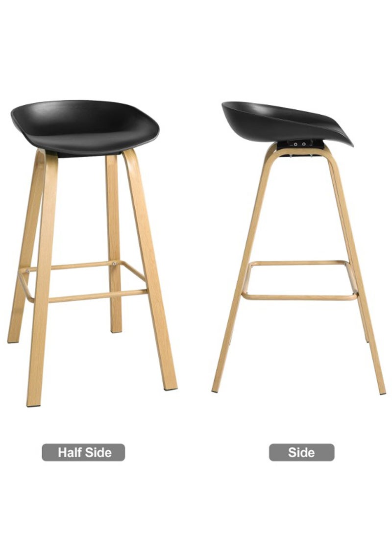 Living - Set Of 5 Pieces Bar Stools Modern Counter Height Barstools - Image 1