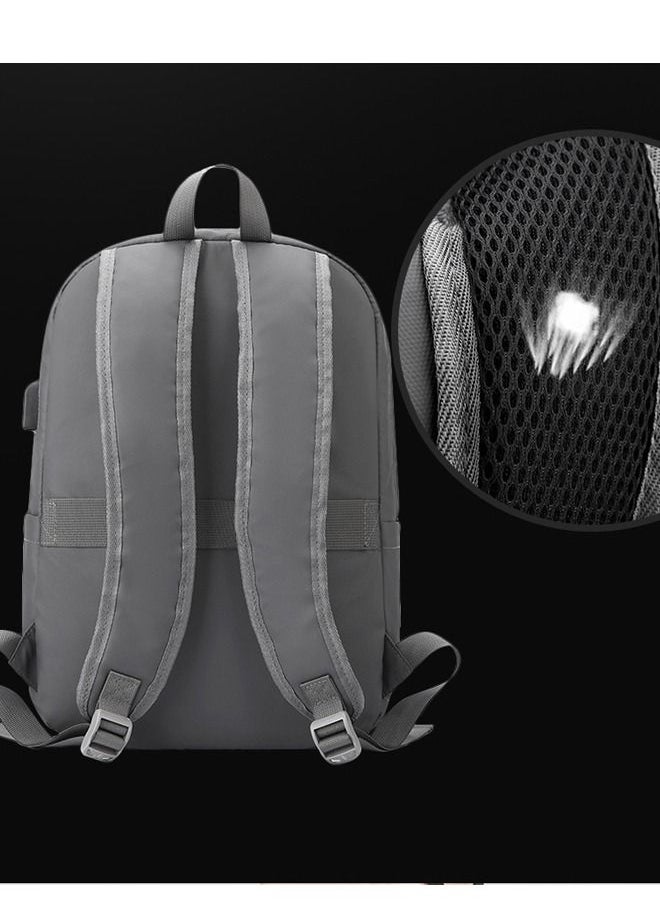 DUNISO - Travel Laptop Backpack Business Anti Theft Slim Durable Computer Backpack with USB Charging Port Water Resistant College School Backpack Computer Bag Gifts for Men & Women Fits 15.6 Inch Notebook Grey - Image 1