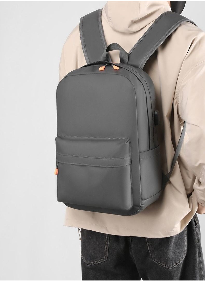 DUNISO - Travel Laptop Backpack Business Anti Theft Slim Durable Computer Backpack with USB Charging Port Water Resistant College School Backpack Computer Bag Gifts for Men & Women Fits 15.6 Inch Notebook Grey - Image 1