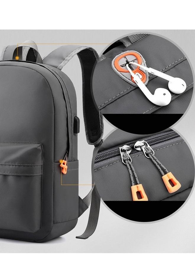 DUNISO - Travel Laptop Backpack Business Anti Theft Slim Durable Computer Backpack with USB Charging Port Water Resistant College School Backpack Computer Bag Gifts for Men & Women Fits 15.6 Inch Notebook Grey - Image 1