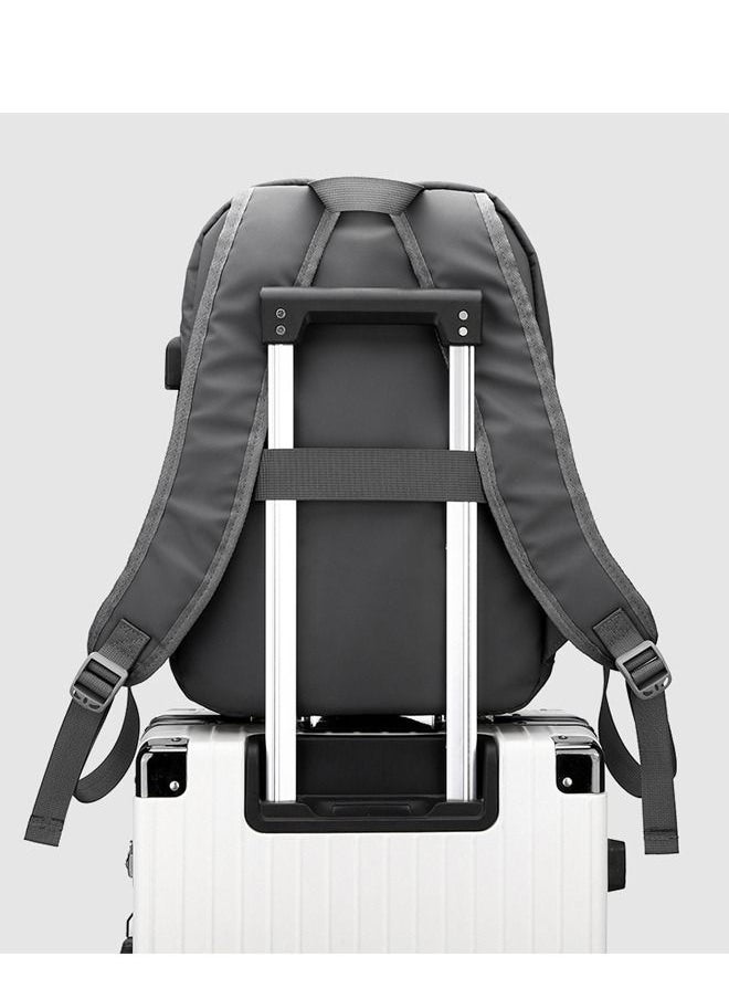 DUNISO - Travel Laptop Backpack Business Anti Theft Slim Durable Computer Backpack with USB Charging Port Water Resistant College School Backpack Computer Bag Gifts for Men & Women Fits 15.6 Inch Notebook Grey - Image 1