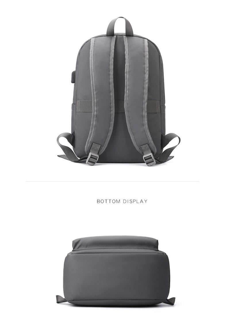 DUNISO - Travel Laptop Backpack Business Anti Theft Slim Durable Computer Backpack with USB Charging Port Water Resistant College School Backpack Computer Bag Gifts for Men & Women Fits 15.6 Inch Notebook Grey - Image 1