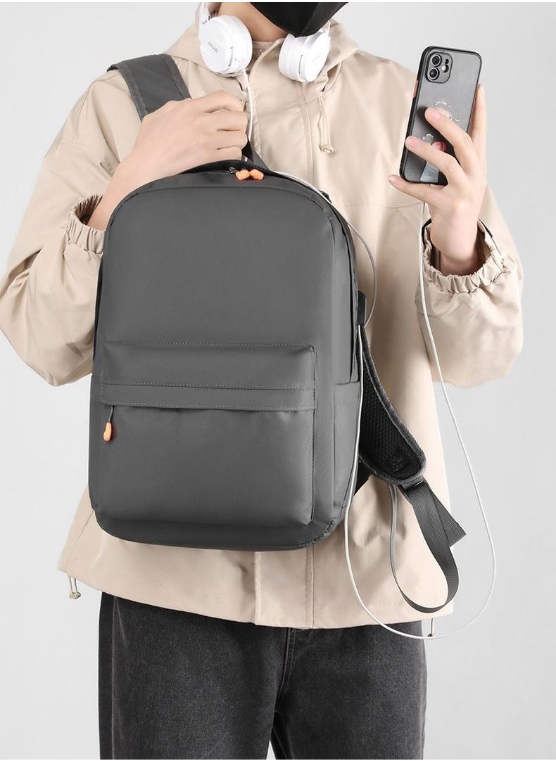 DUNISO - Travel Laptop Backpack Business Anti Theft Slim Durable Computer Backpack with USB Charging Port Water Resistant College School Backpack Computer Bag Gifts for Men & Women Fits 15.6 Inch Notebook Grey - Image 1