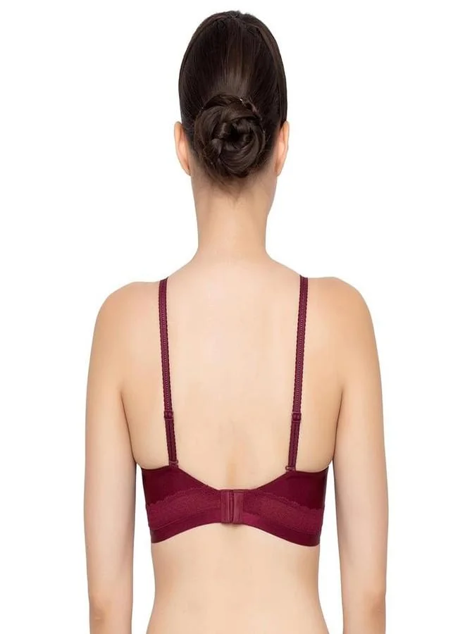 ترايامف Triumph Padded Wireless Seamless Silhoutte T-Shirt Bra Bordeaux