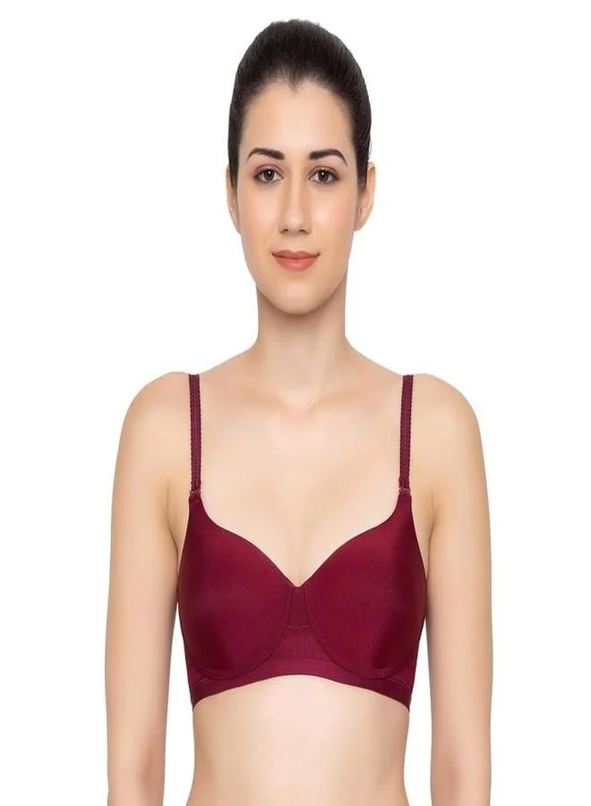 ترايامف Triumph Padded Wireless Seamless Silhoutte T-Shirt Bra Bordeaux