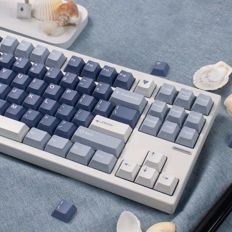 Sumgsn 163 Keys Doubleshot Keycaps Set Cherry Profile Fishing Key caps with 7u Spacebar Fit for 61/64/87/104/108 Cherry Mx Switches Alice Keyboard Mechanical Keyboards - Image 3