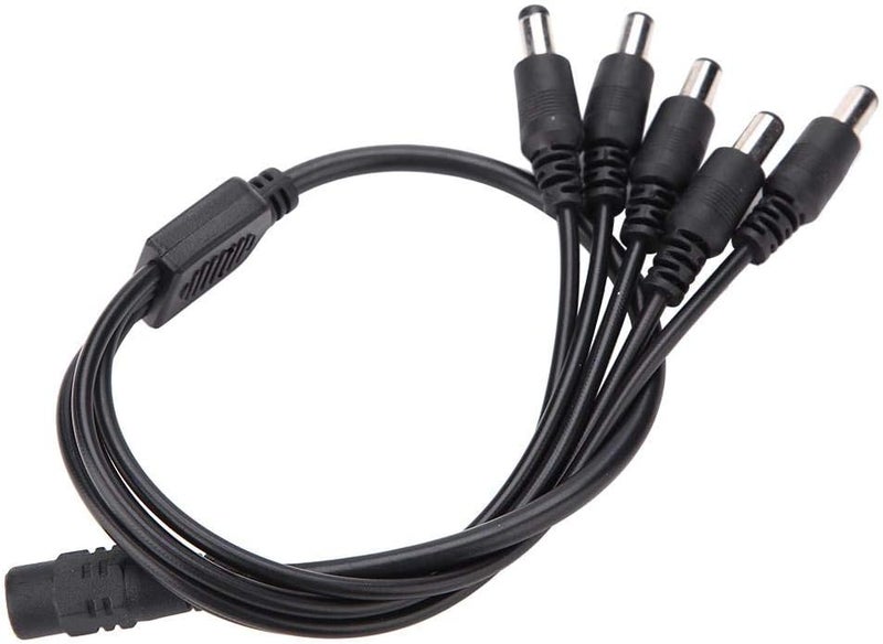 klarako Adapter Cable Splitter, for CCTV Security Surveillance Camera Power System and Led Strips Lighting Connection1 Female to 2/3/4/5 Male Splitter Adatper Cable Camcorder Power Cable(1 Female to 5) - Image 4