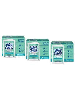 Wet Ones Wet Ones Singles Sensitive Skin Individually Wrapped Hand Moist Wipes -24ct (pack of 3)  - Image 1