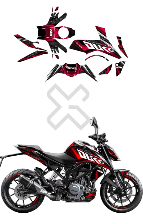 Grayfixx Super Duke Edition Full Body Sticker for Duke Bs6 125/250/390 | Made in Premium Gloss Vinyl with FPF (Fade Protection Film), Precut Sticker, Waterproof, Pack of 1-Self-Adhesive - Image 1
