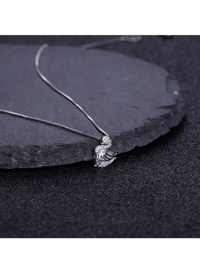Elegant Swan- titanium steel crystal necklace, Women necklace，Valentine's Day birthday gift, suitable for Women girls - Image 3