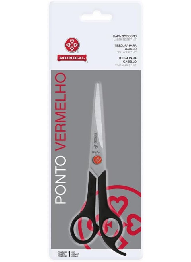 Mundial - Mundial 6637 Red Dot Lightweight 712Inch Barber Shears hair accessories for perfect haircut tijera leve para cortar pelo - Image 1