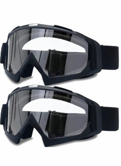 Excefore Adult Dirt Bike Goggles,  2 Pack ATV Motorcycle Goggles for Youth, Windproof ATV Goggles, Dust Proof Racing Goggles  - Image 1