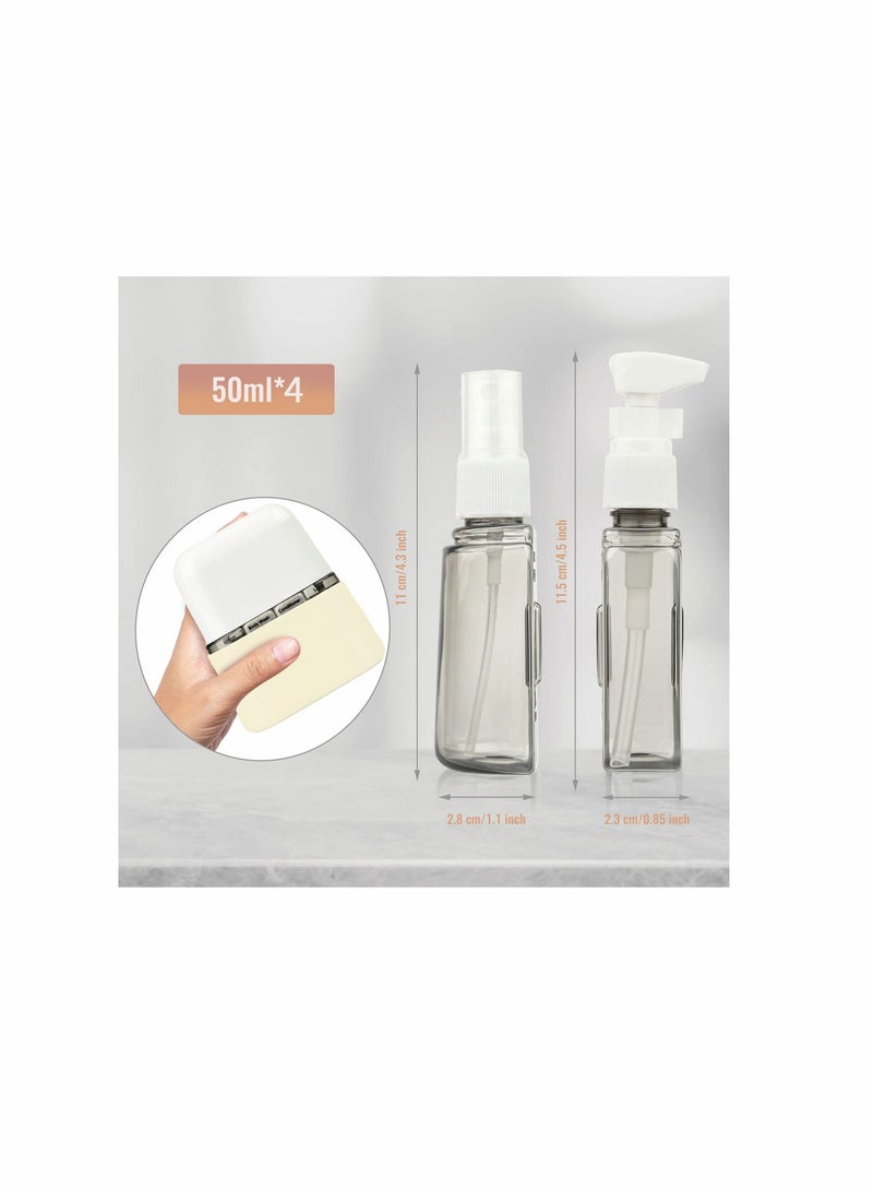 SYOSI Travel Bottles, Leak Proof Containers For Toiletries TSA Approved Airplane Accessories Kits For Liquid Travel Size Accessories and Shampoo Conditioner Bottles (4 Pack) - Image 2