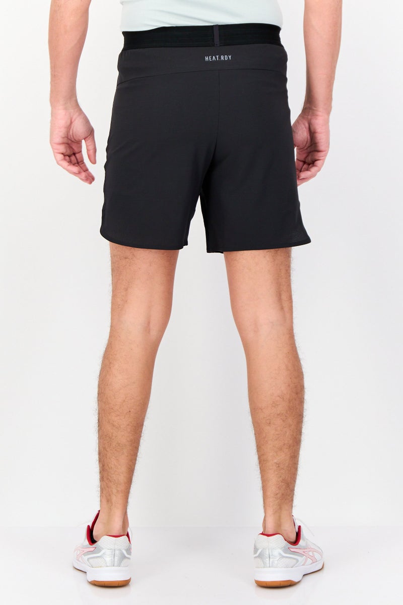 Adidas Men Sportswear Fit Drawstring 7 Inseam Training Shorts, Black  - Image 2