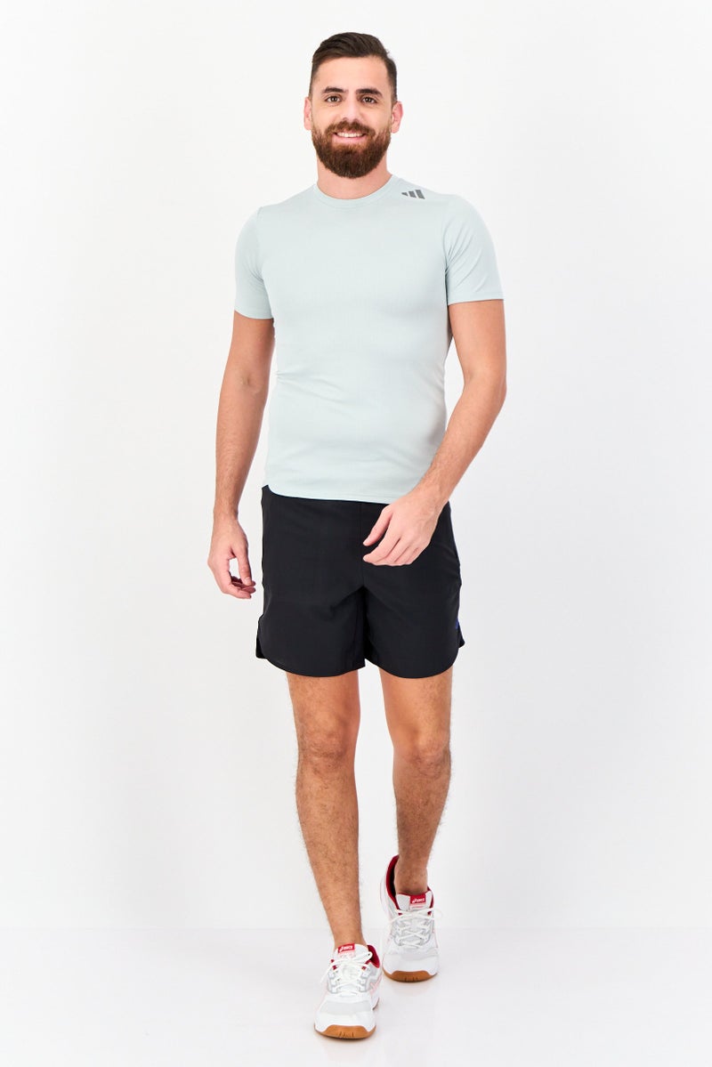 Adidas Men Sportswear Fit Drawstring 7 Inseam Training Shorts, Black  - Image 3