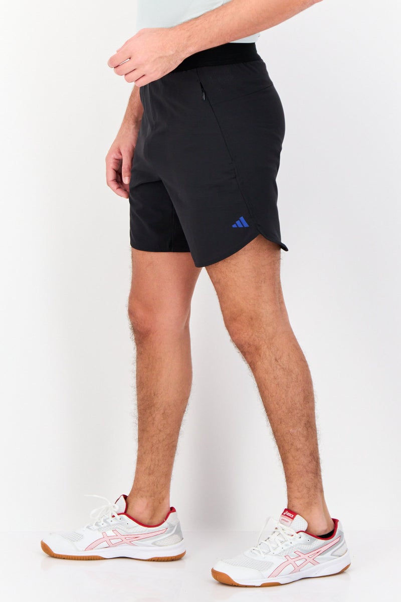 Adidas Men Sportswear Fit Drawstring 7 Inseam Training Shorts, Black  - Image 4