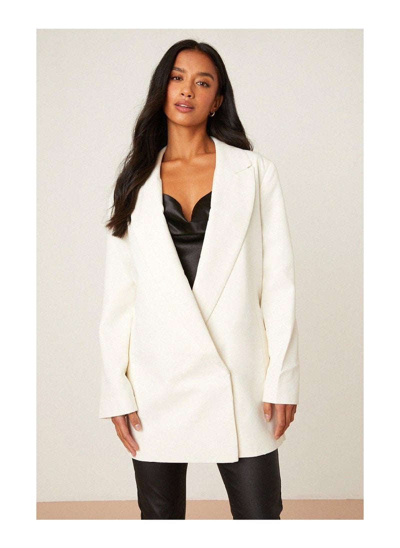 DOROTHY PERKINS - Petite Side Split Double Breasted Blazer - Image 1