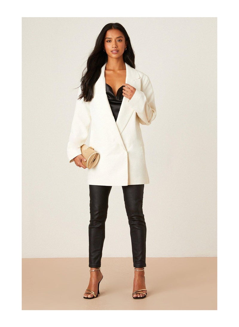 DOROTHY PERKINS - Petite Side Split Double Breasted Blazer - Image 1